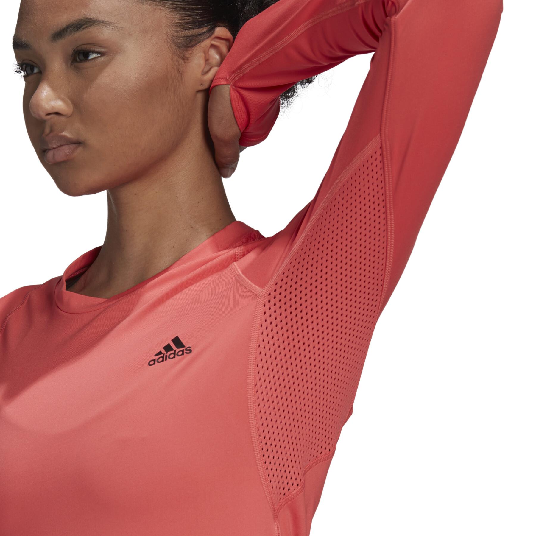 Långärmad T-shirt för kvinnor adidas Run Fast